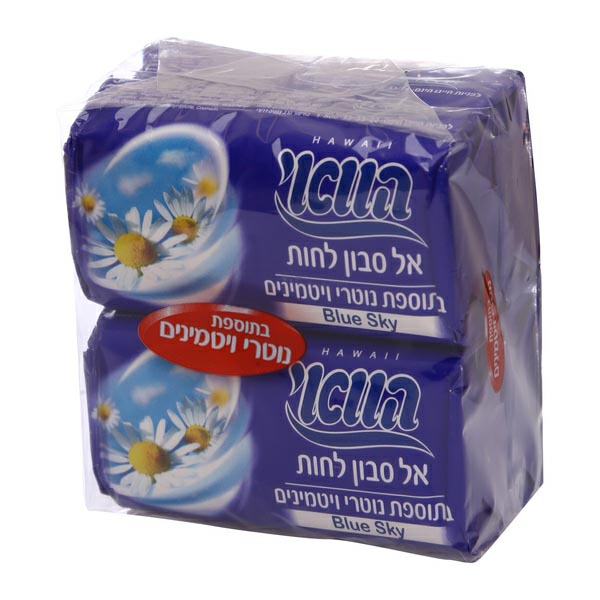 הוואי אל סבון לחות בתוספת נוטרי ויטמינים שמיים כחולים 4×100 גרם