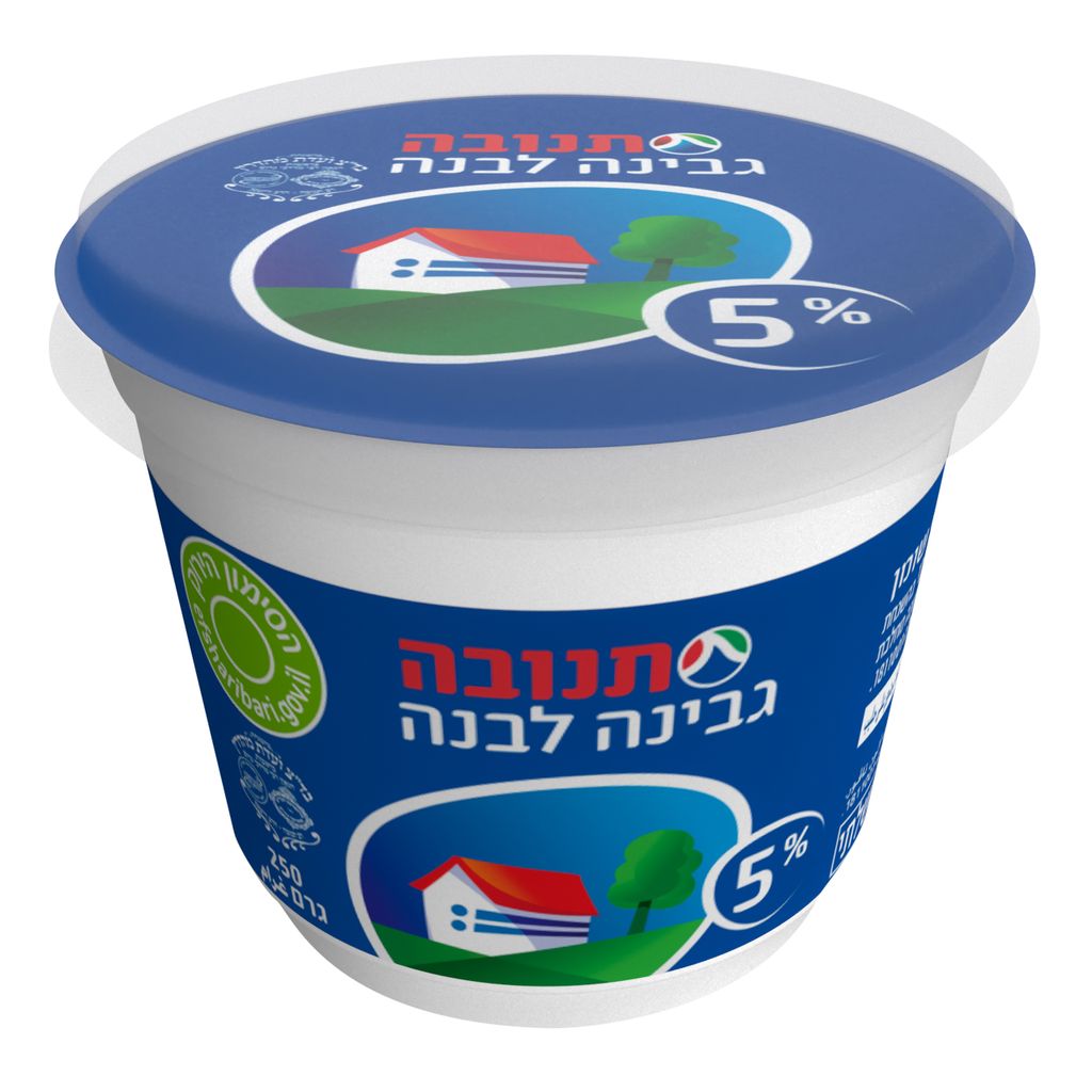 جبنة بيضاء تنوفا 5% دسم 250 غم